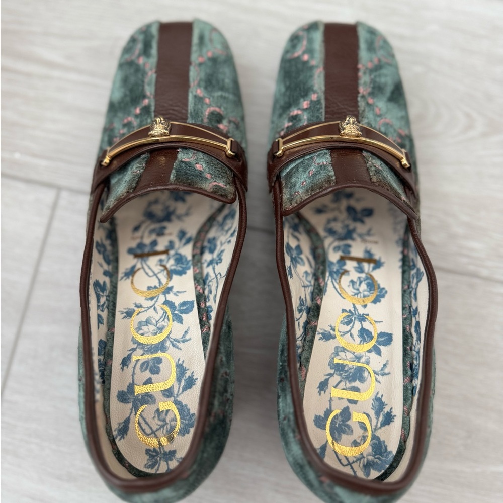 Gucci Green and Brown Women's Pumps - Picture 4 of 13